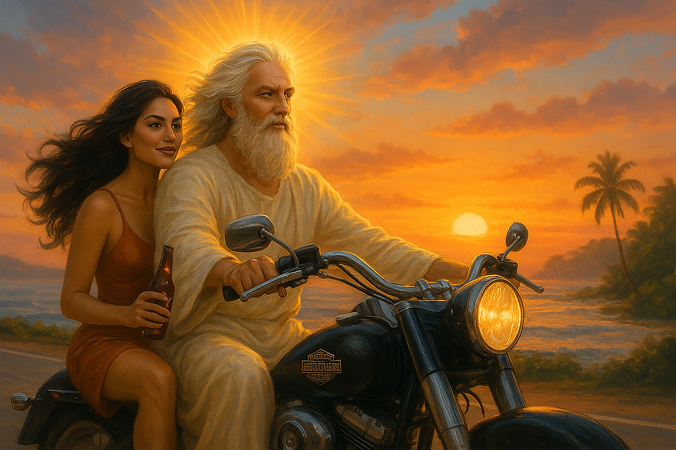 God and his baddie driving care free in Cost Rica