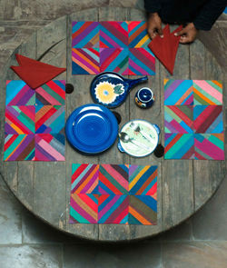 Table Mat Set w/Napkins-Handloom PW