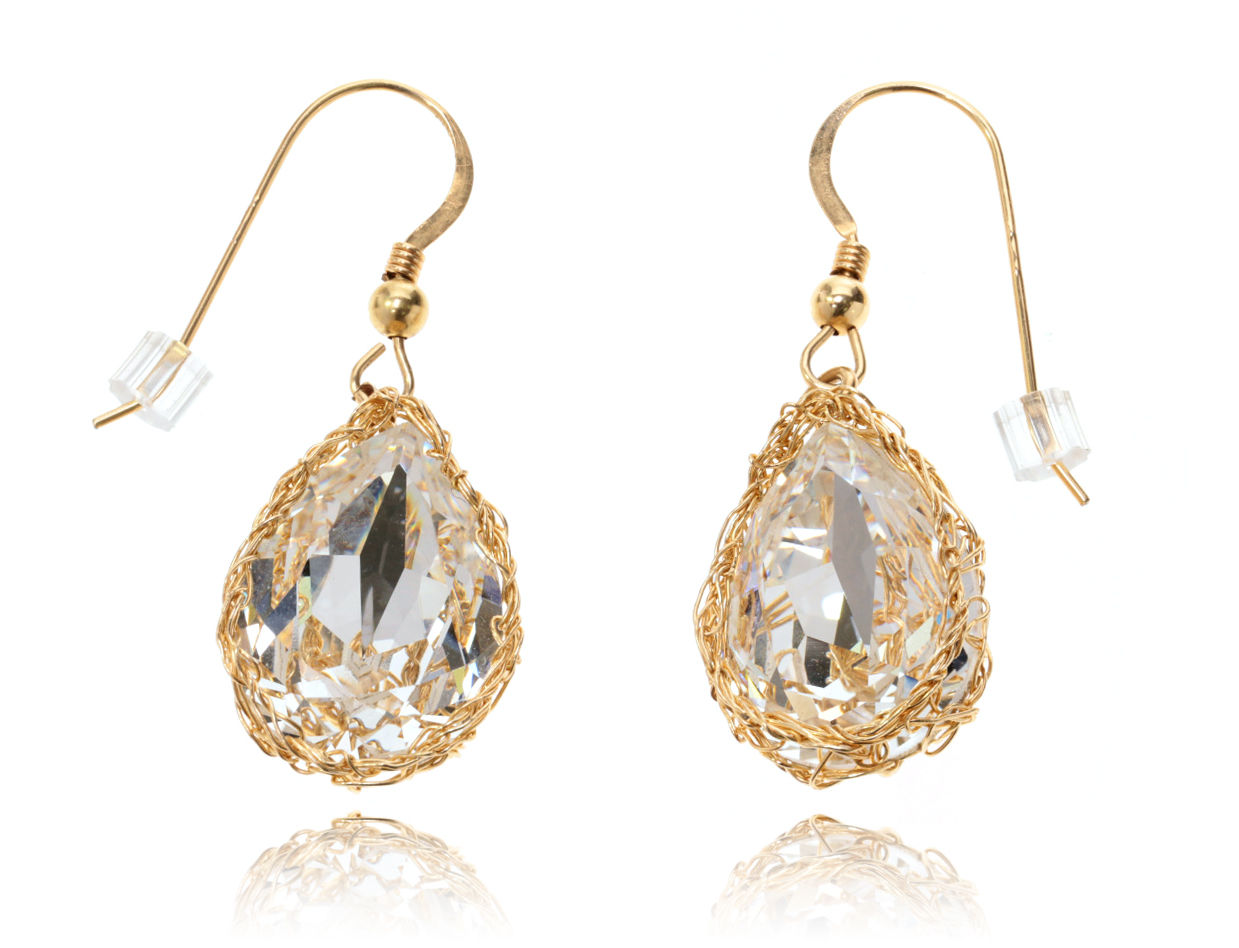 European crystal drop earring