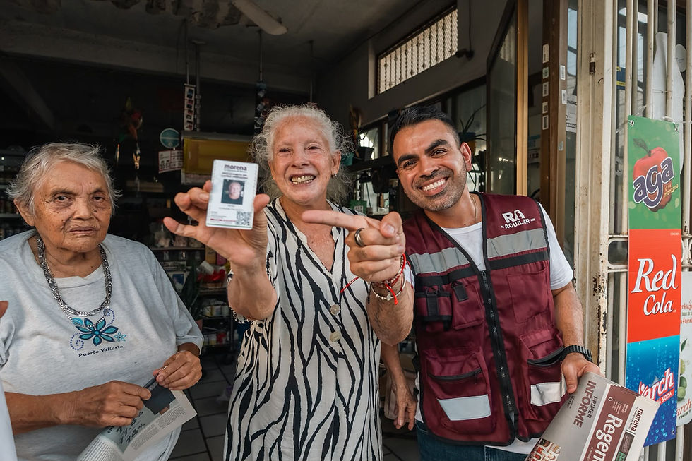 Recorre Ra Aguilar puerta a puerta Ixtapa, tierra de la transformación