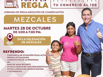 Gobierno de Bahía de Banderas invita a Jornada de Regularización de Comerciantes en Mezcales
