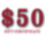 $50 Gift Certificate