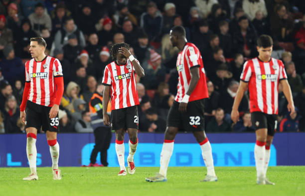 jan bednarek, Lesley Ugochukwu, Paul Onuachu and Mateus Fernandes