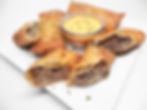 Cheese Steak Egg Rolls