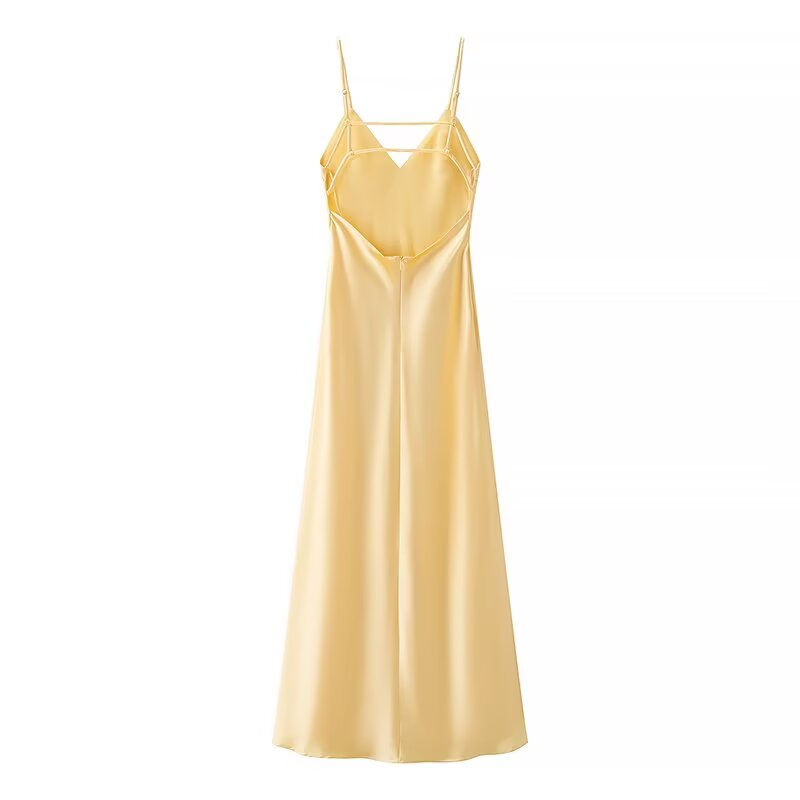 Thumbnail: Buttercream Satin Slip Dress