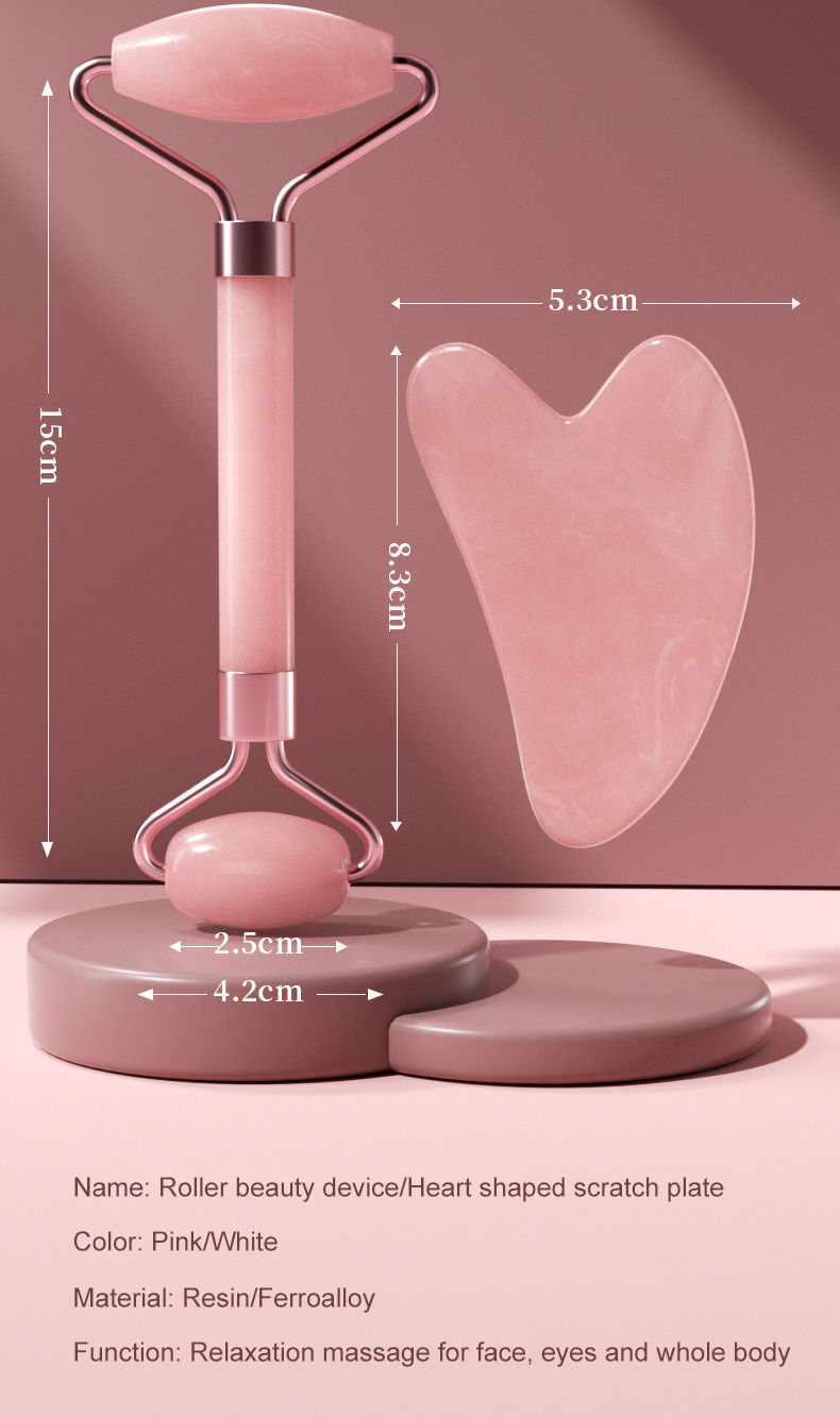 Thumbnail: RoseGlow Facial Roller & Gua Sha Duo