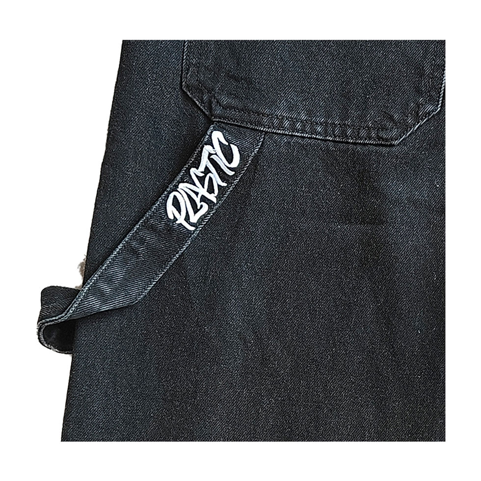 Miniatura: PLASTIC BAGGY PANT - Black