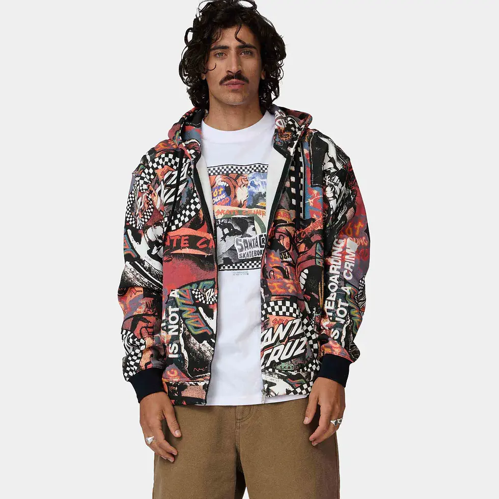 Miniatura: SANTA CRUZ - COLLAGE ZIP HOOD MULTI