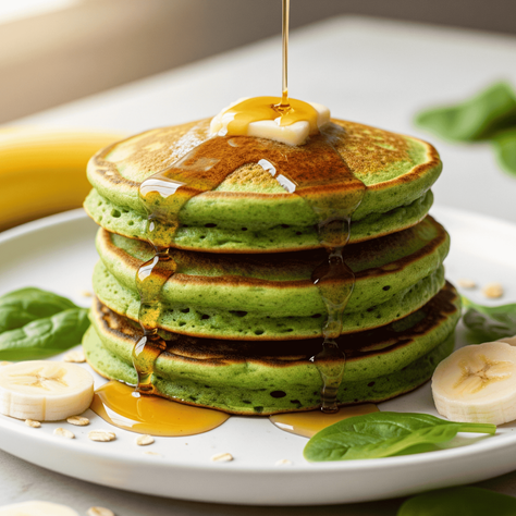 Spinach and Banana Pancakes