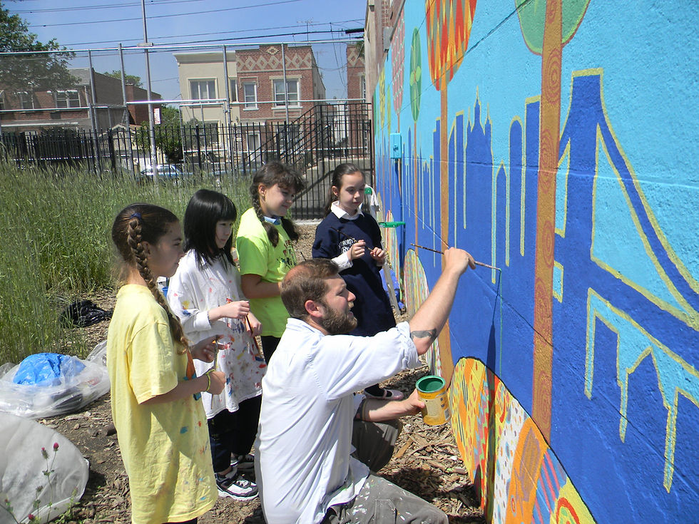 Mural painting in schools 1