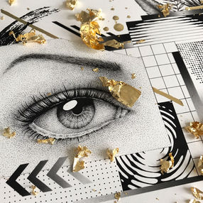 Gold leaf Illustration