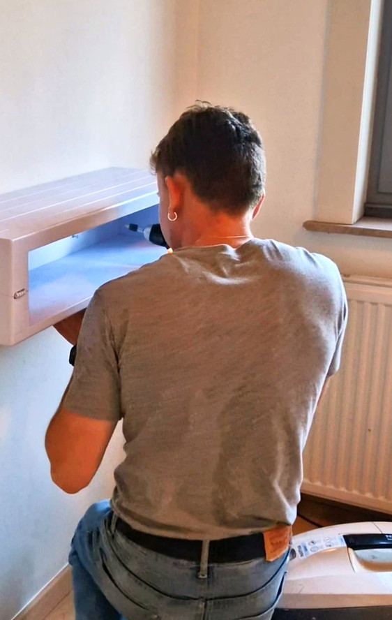 foto van mezelf tijdens het werken