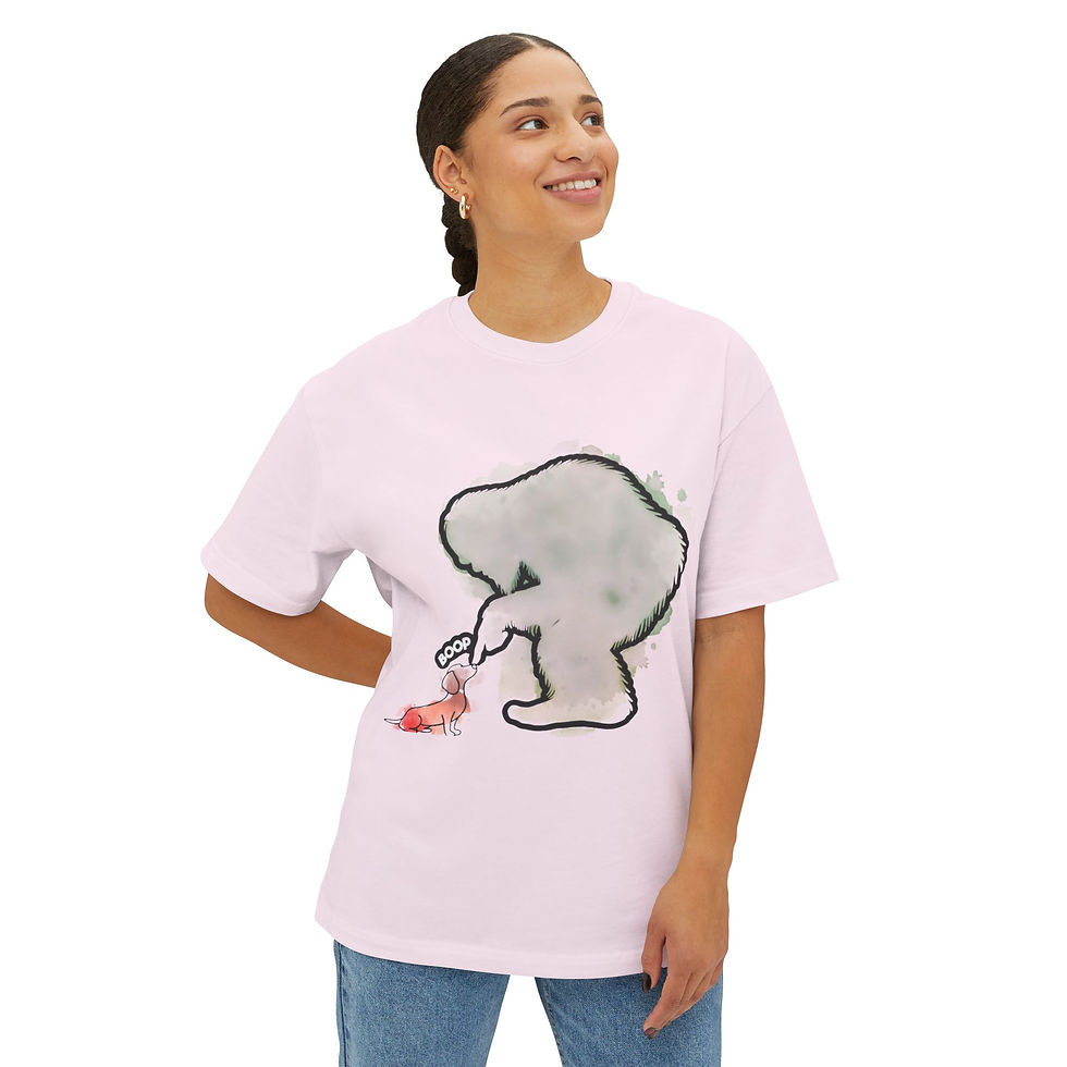 Thumbnail: Colorful Sasquatch Boop Oversized Boxy Tee