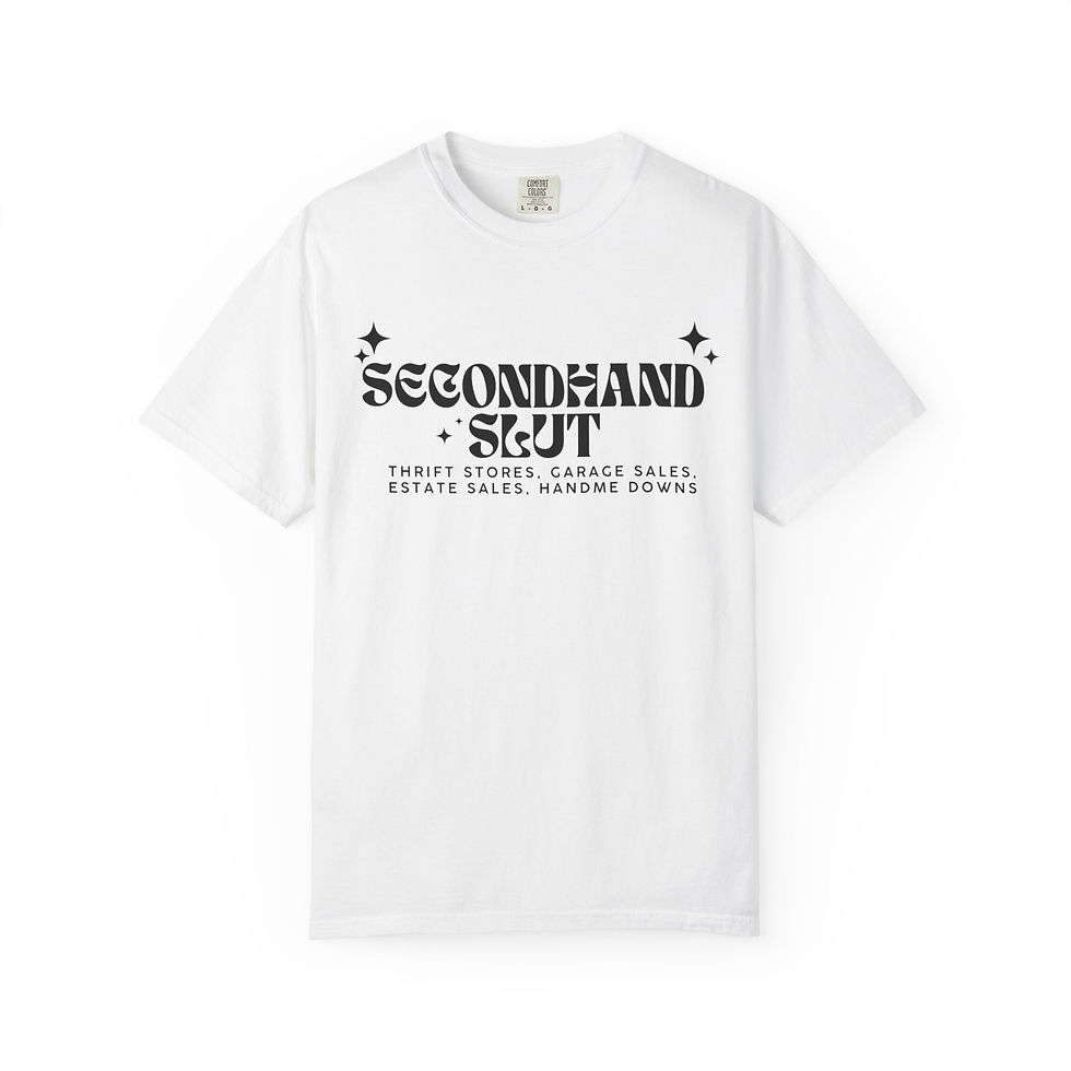Thumbnail: Secondhand Sluts T-Shirt — Thrift Store / Vintage Resale Graphic Tee