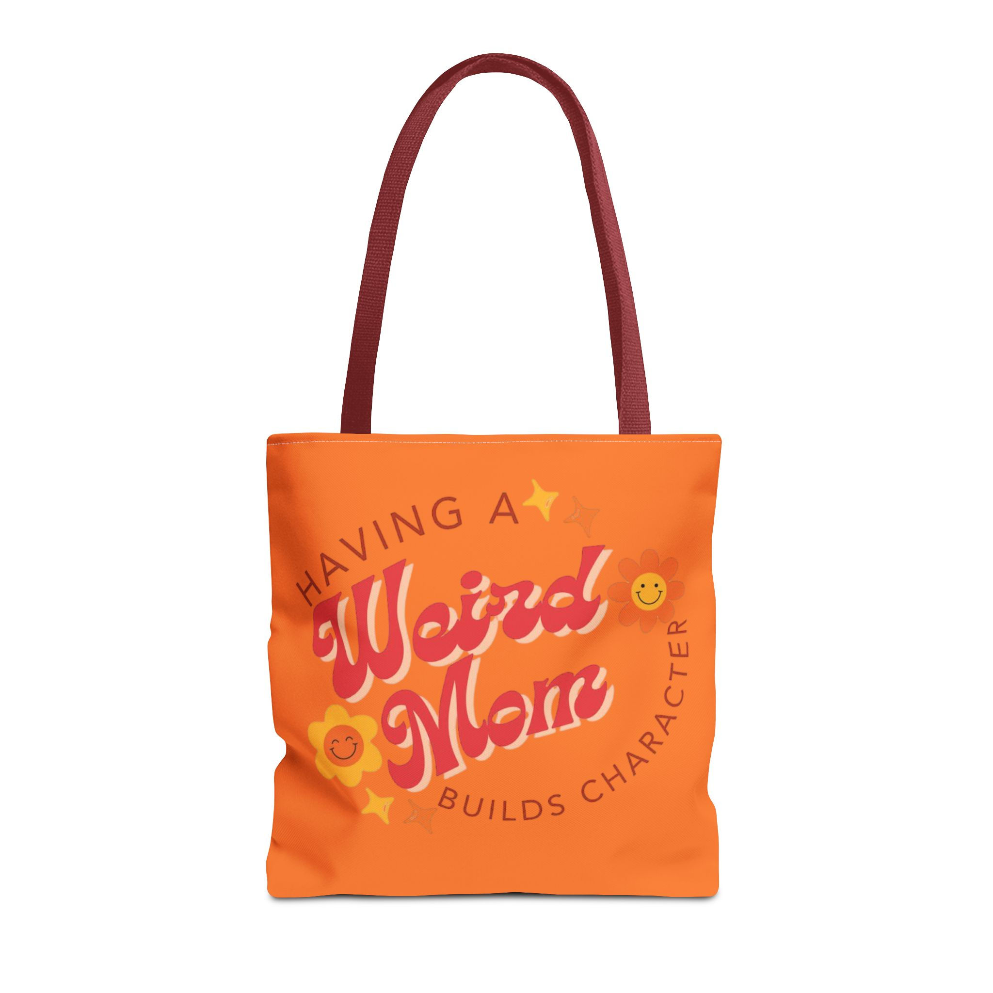 Having a Weird Mom Tote Bag — Retro Floral Mom Gift