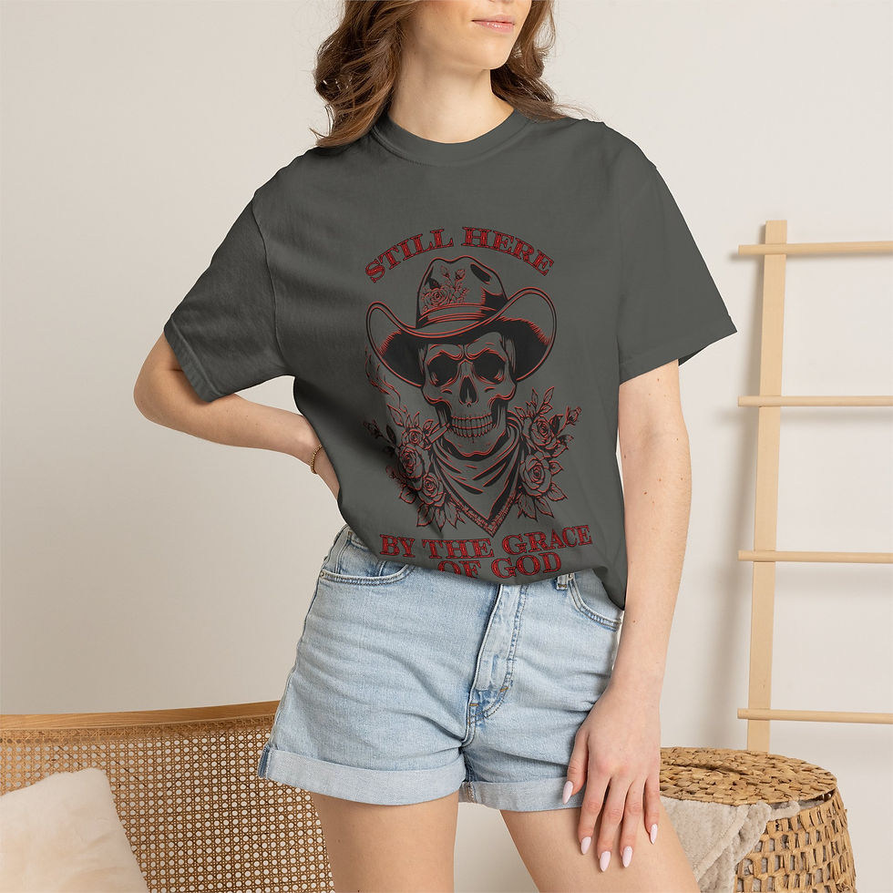Thumbnail: Still Here by the Grace of God T-Shirt