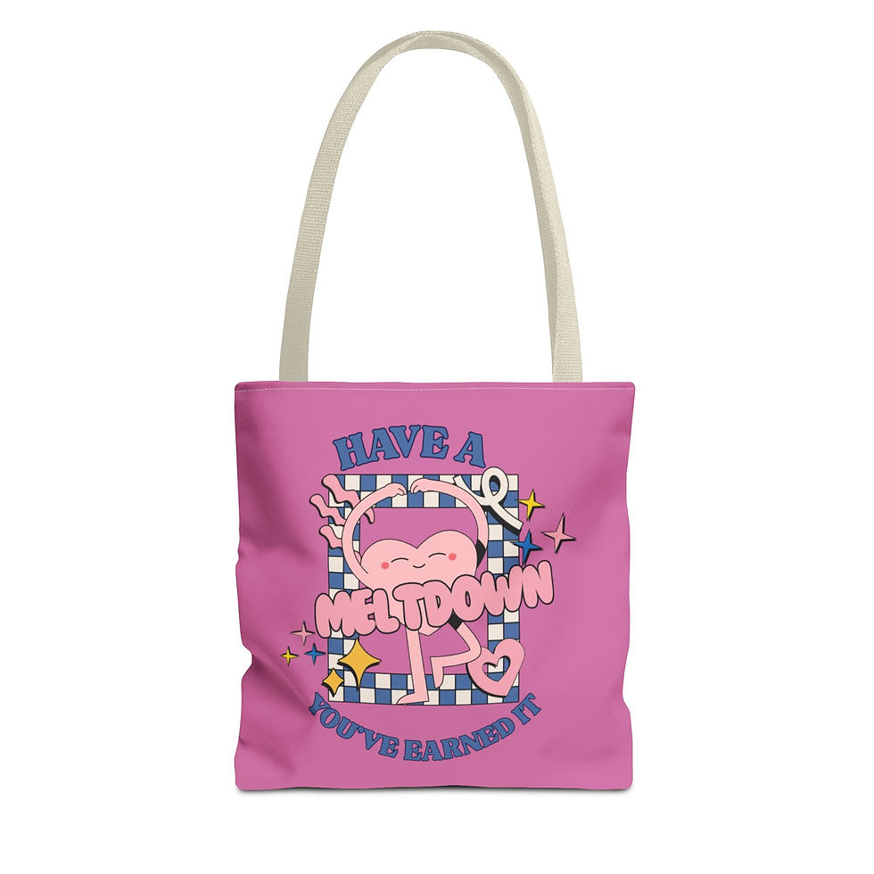 Thumbnail: Have a Meltdown Tote Bag — Cute Pink Kawaii AOP Shopper