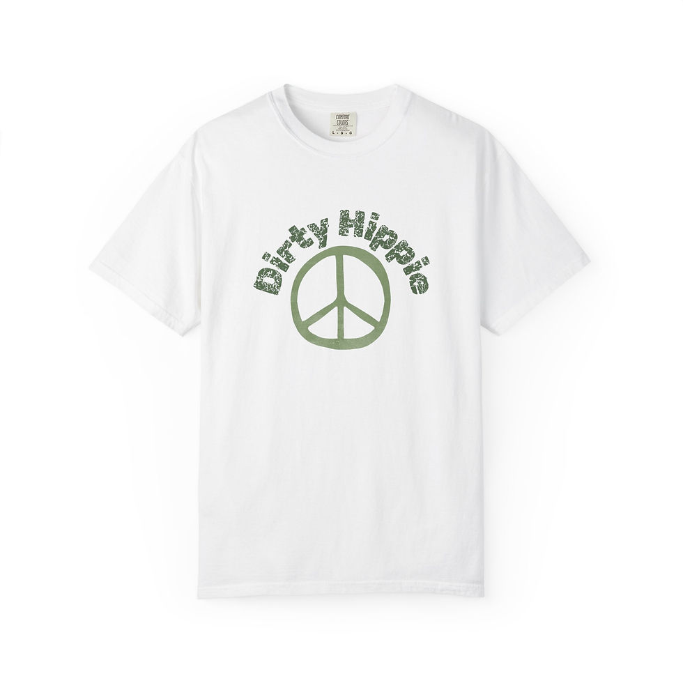 Thumbnail: Dirty Hippie Green Cracked Letters T-shirt