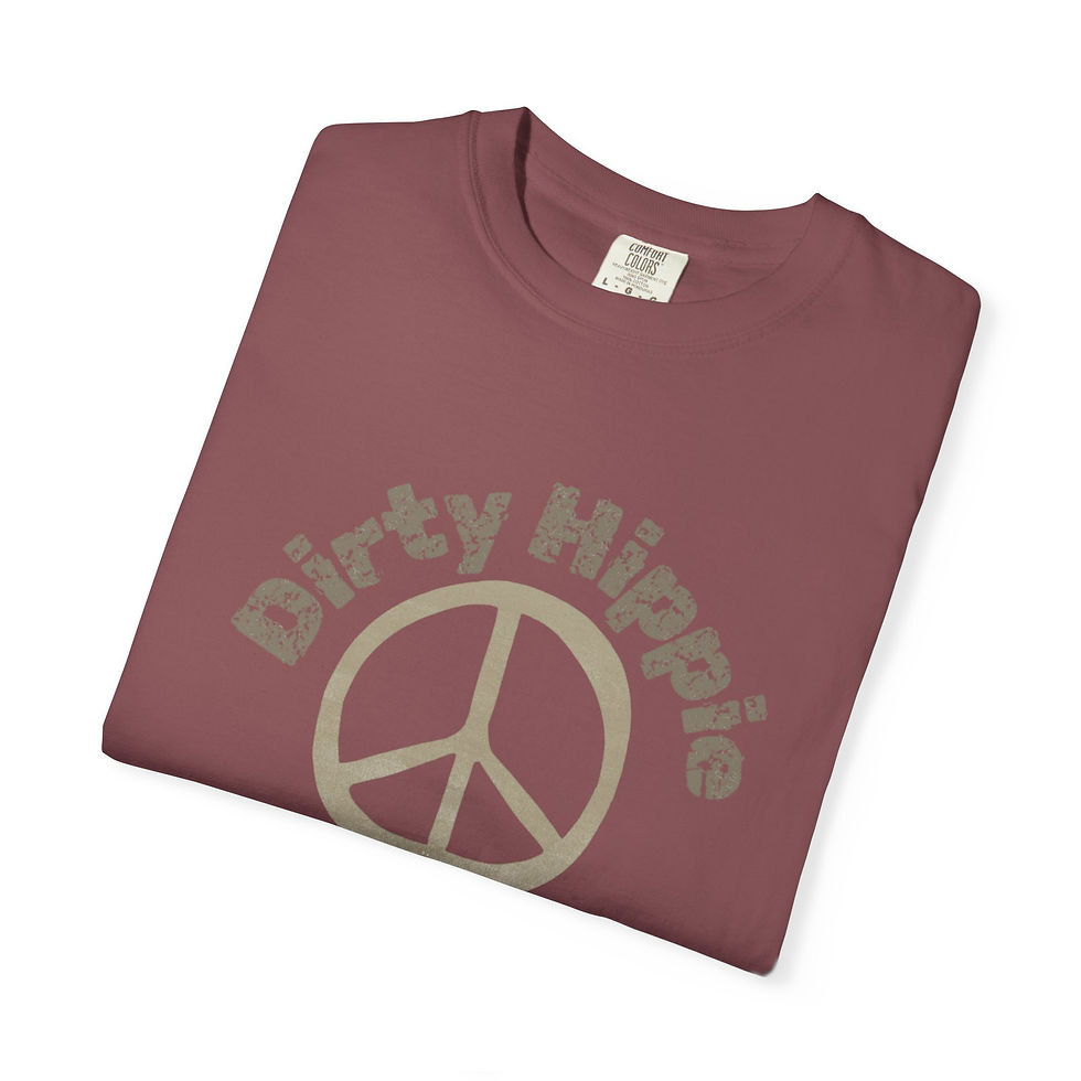 Thumbnail: Dirty Hippie Tan Cracked Letters T-shirt