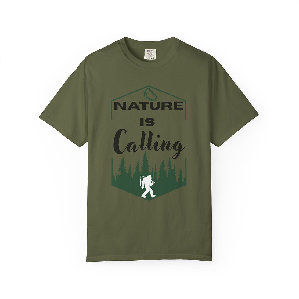 Thumbnail: Nature is Calling Sasquatch T-shirt