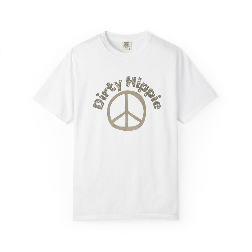 Thumbnail: Dirty Hippie Tan Cracked Letters T-shirt