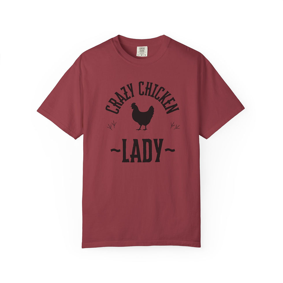 Thumbnail: Crazy Chicken Lady T-Shirt — Funny Farm Animal Tee for Chicken Owners & Gifts