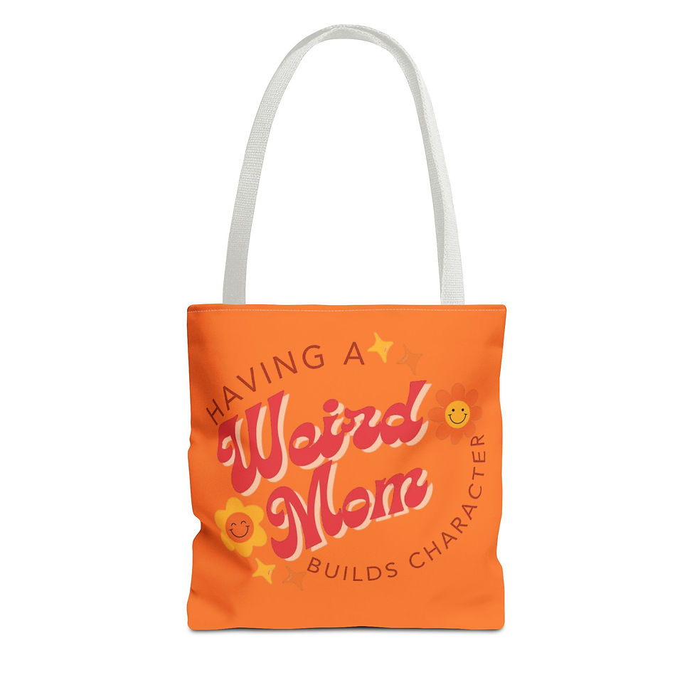 Thumbnail: Having a Weird Mom Tote Bag — Retro Floral Mom Gift