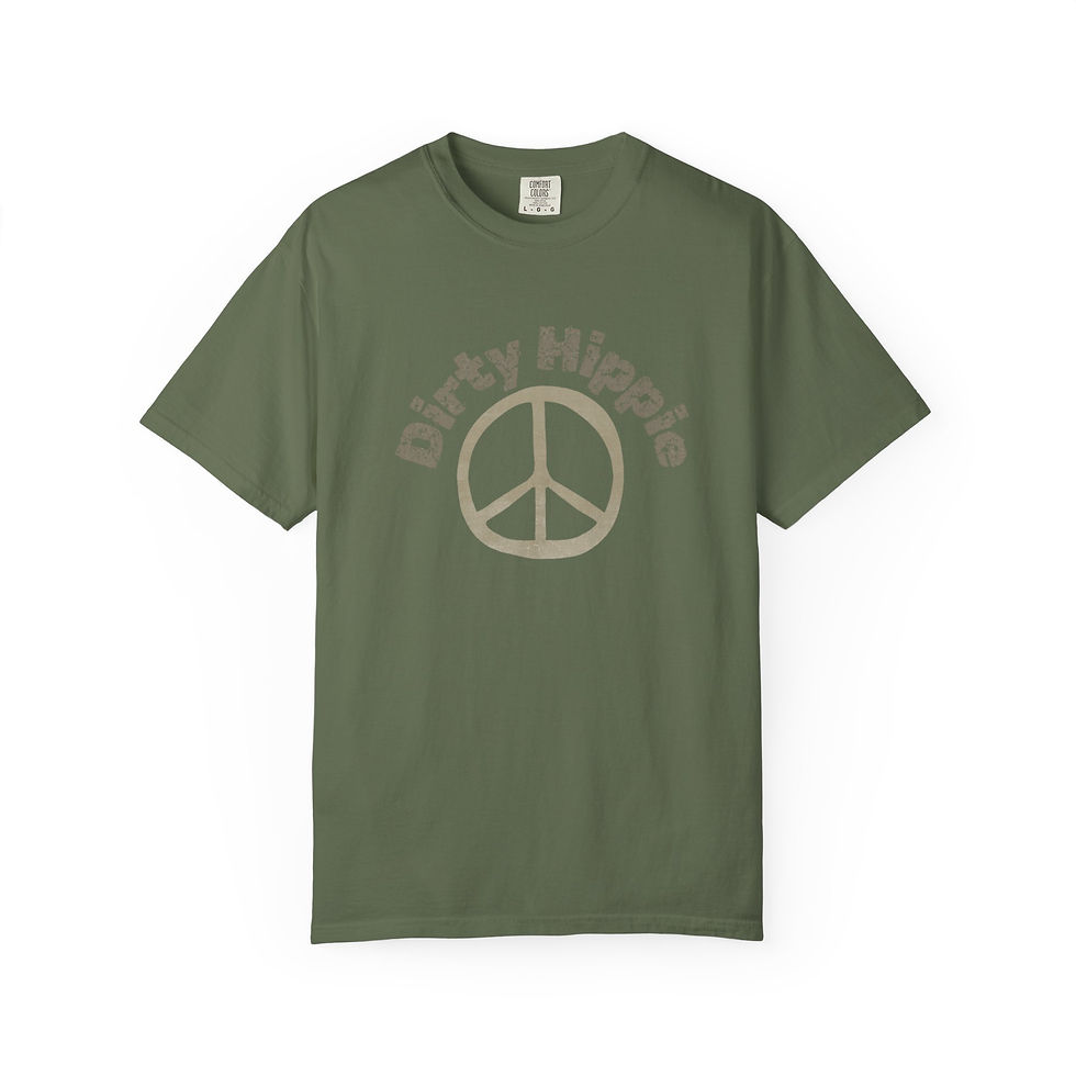 Thumbnail: Dirty Hippie Tan Cracked Letters T-shirt