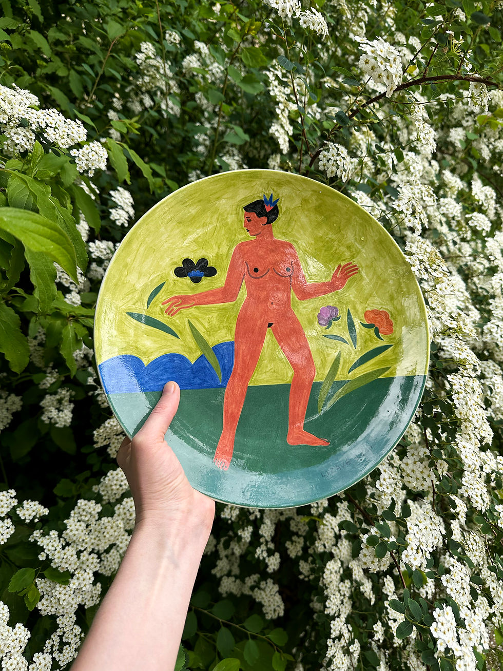 Thumbnail: Dancing - Ceramic Plate