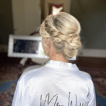 Bride with a Blonde, Styled Up-Do