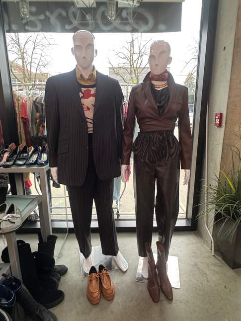 Styled mannequins by Fashion Marketing students.