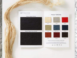 Textil hecho de hoja de piña. Material ecológico para la industria del diseño