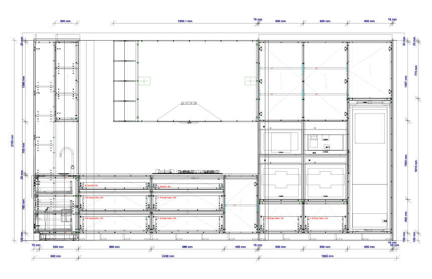Kitchen Wire Frame 1