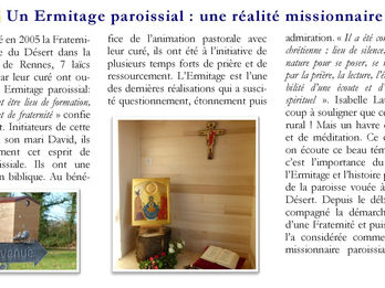 Une paroisse de l'Orne s’intéresse à l'ermitage Notre-Dame du Désert