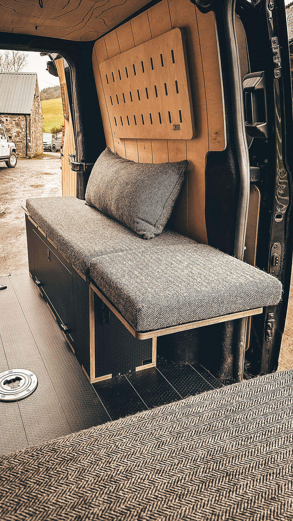 Thumbnail: Clachan : Wheel arch storage unit