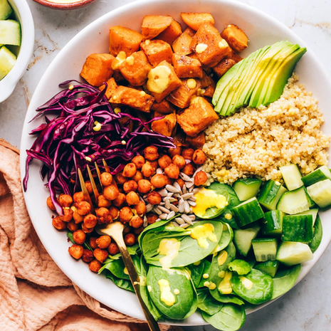 spring glow buddha bowl