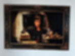 Luxury cinema style framed wall mural printed directly onto an interior wall