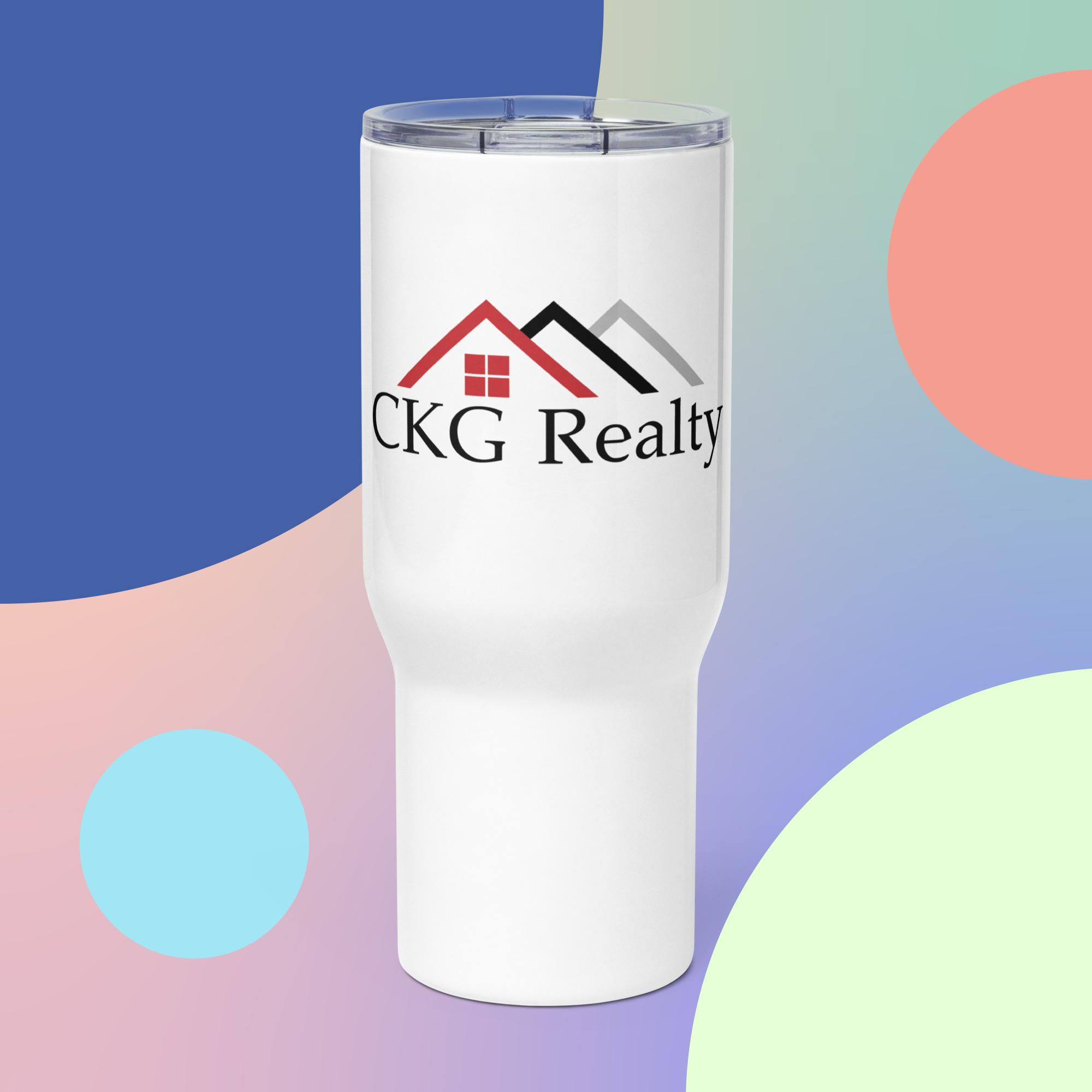 CKG Realty | Travel mug with a handle