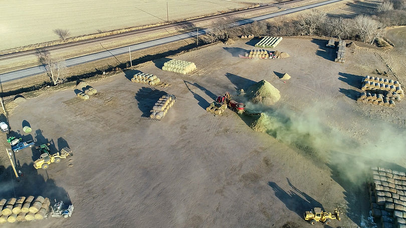 Litchfield, NE hay yard.