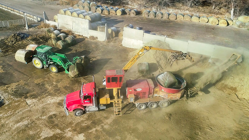Custom hay grinding.
