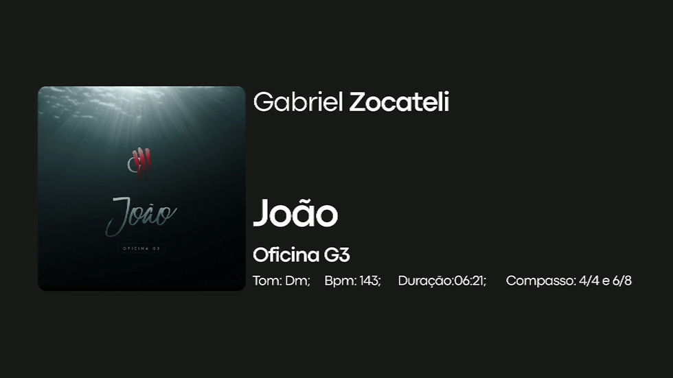 Miniatura: João -Oficina G3