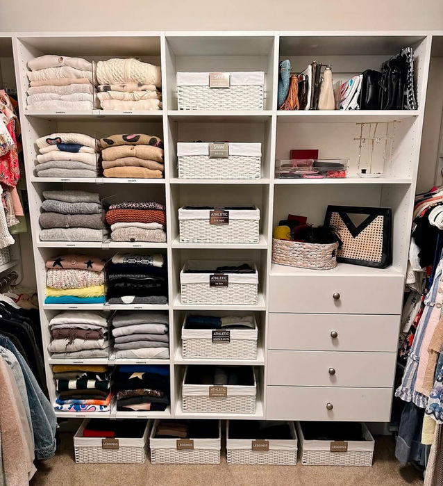 gallery of organized closet shelves