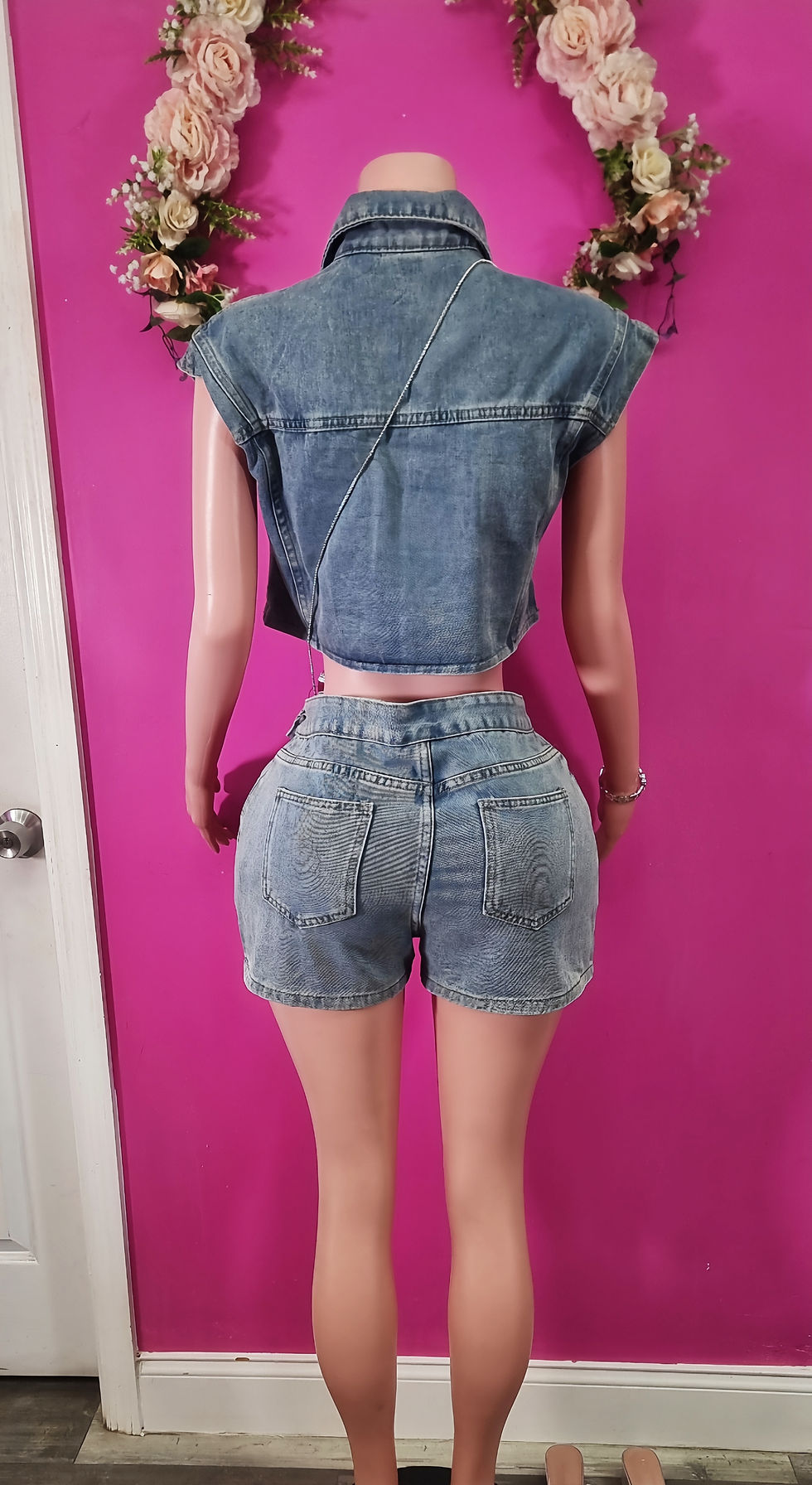 Thumbnail: Fancy Girl Denim Shorts Set 