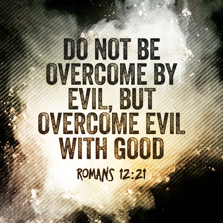 Daily Bible Verse About Evil with Good Bible Time