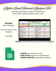 Author Event Financial Analysis Tool for Sheets
