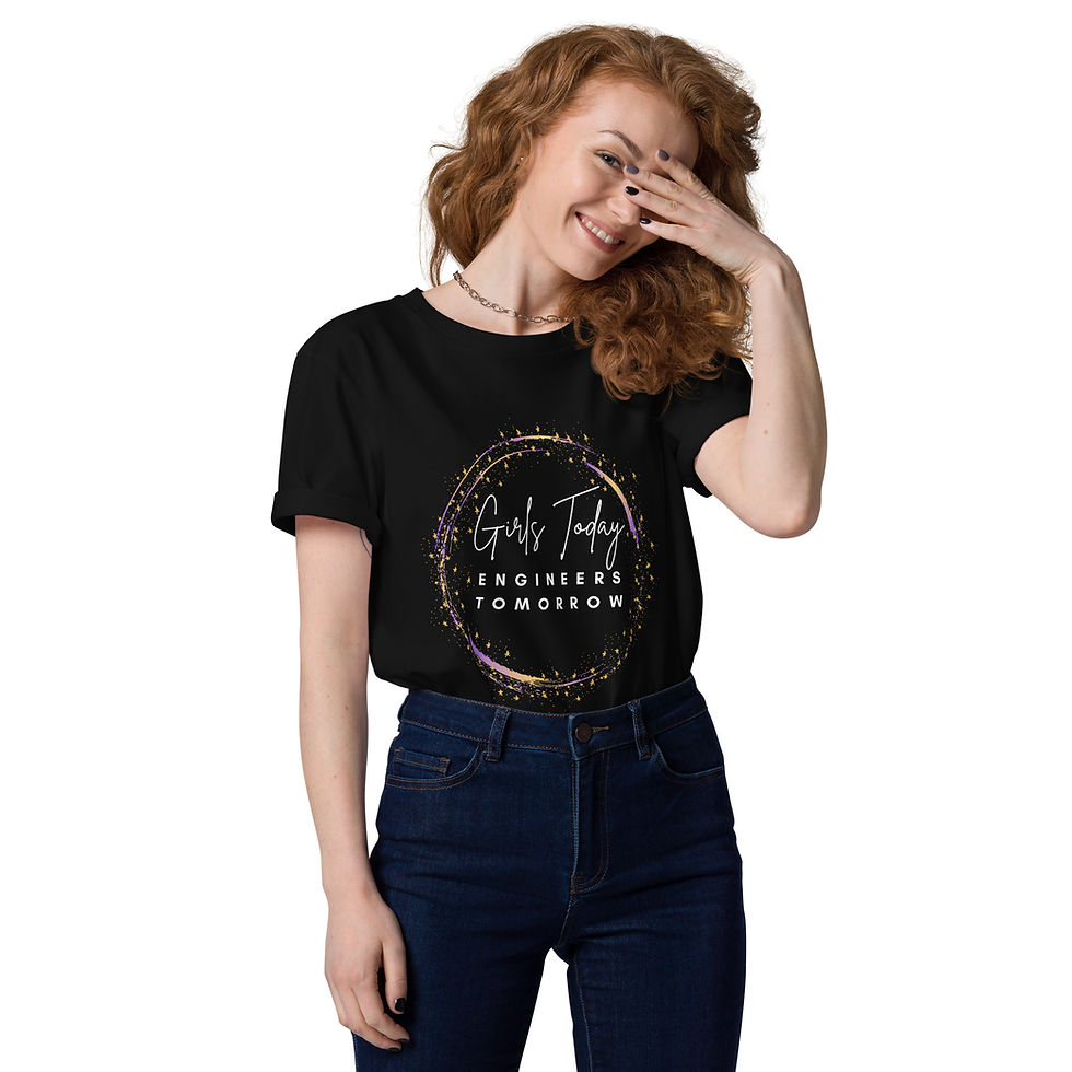 Thumbnail: Girls Today Engineers Tomorrow Unisex Organic Cotton T-shirt