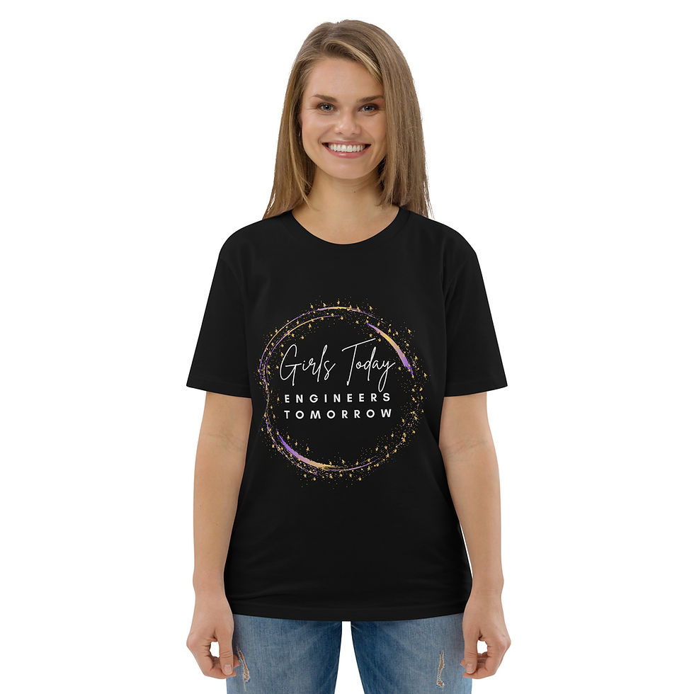 Thumbnail: Girls Today Engineers Tomorrow Unisex Organic Cotton T-shirt