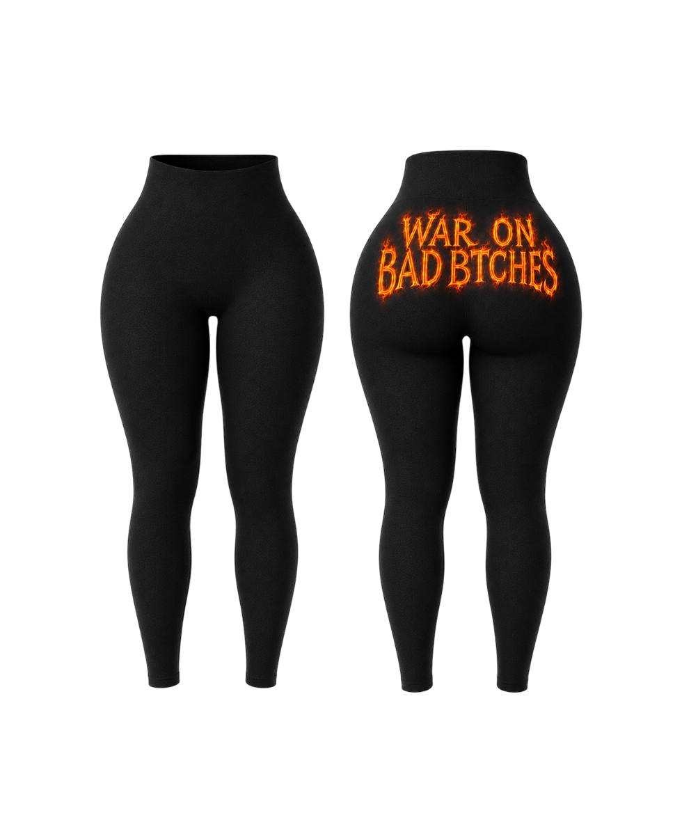 Thumbnail: FLAME LEGGINGS - BLACK