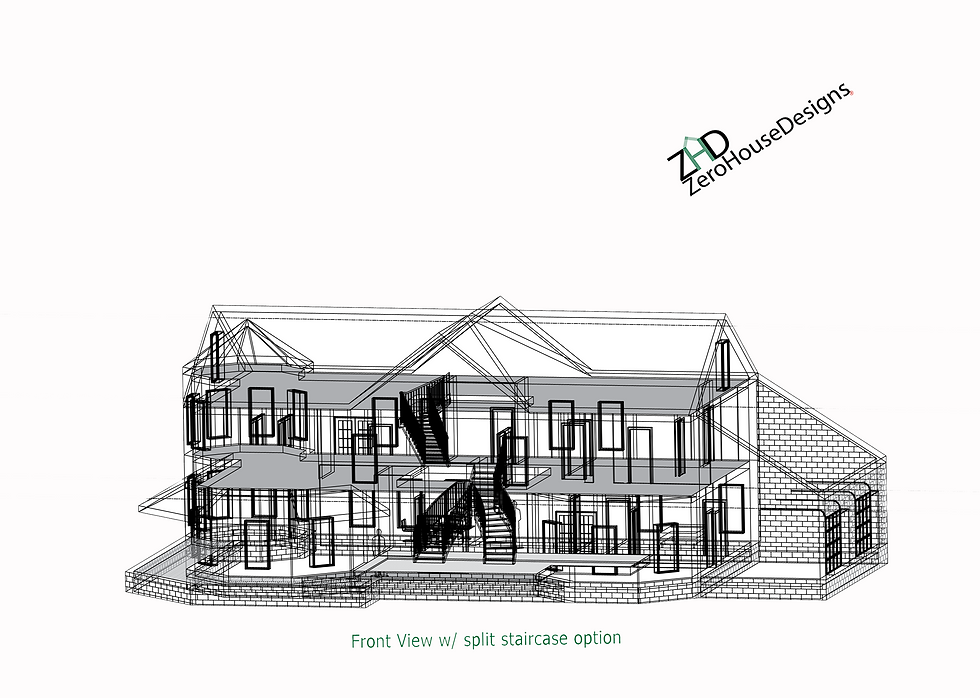 Isometric wire frame view