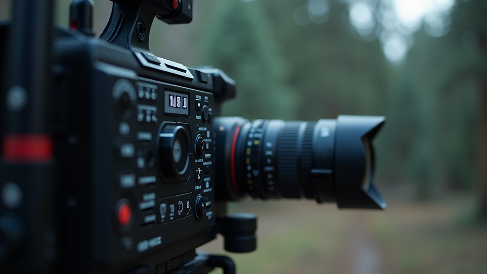 Close-up view of a motion capture setup with sensors